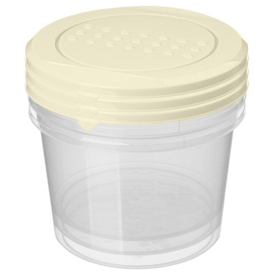 Набор контейнеров для продуктов 'Asti' круглые 0.8л х 3шт светло-бежевый IDI LAND 221101625/01