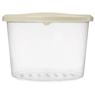 Набор контейнеров для продуктов 'Asti' круглые 0.8л х 3шт светло-бежевый IDI LAND 221101625/01-4