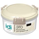 Контейнер для продуктов 'Modena' круглый 0.4л с защелками (зеленый) IDI LAND 221112818/05