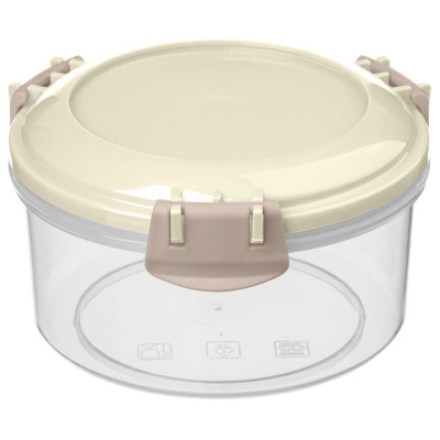 Контейнер для продуктов 'Modena' круглый 0.4л с защелками (зеленый) IDI LAND 221112818/05-2