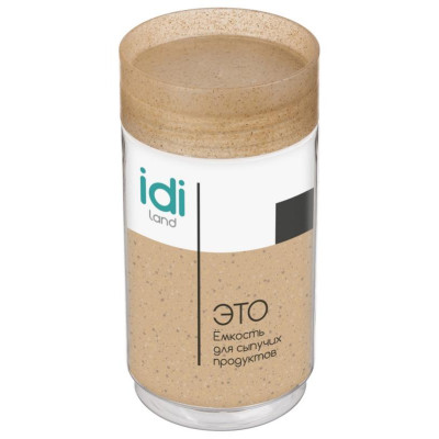 Емкость для сыпучих продуктов 'Palermo' 1.0л бесцветный IDI LAND 221116101/02-1