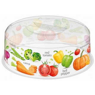 Крышка для СВЧ d250мм с декором (бесцветный) IDI LAND 221141101/00