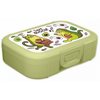 Ланч-бокс 0.85л с декором (салатовый) IDI LAND 221180820/04