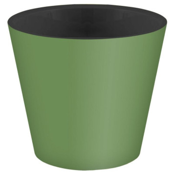 Горшок для цветов 'Rosemary' d200мм, 4л с дренажной вставкой (зеленый) IDI LAND 221600118/01