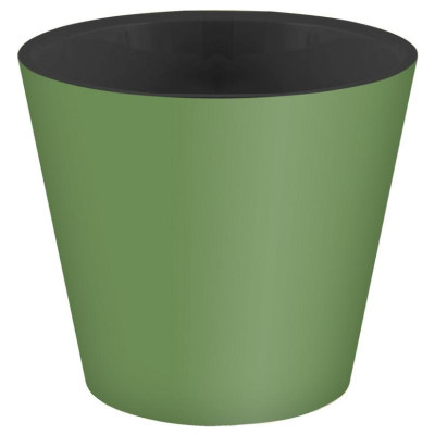 Горшок для цветов 'Rosemary' d200мм, 4л с дренажной вставкой (зеленый) IDI LAND 221600118/01