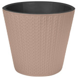 Горшок для цветов 'Velvet' d330мм, 16л на колесиках (бежевый) IDI LAND 221600527/01