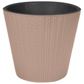 Горшок для цветов 'Velvet' d330мм, 16л на колесиках (бежевый) IDI LAND 221600527/01