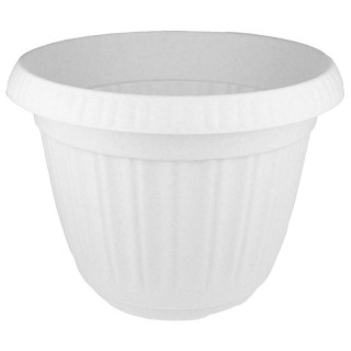 Горшок для цветов 'Basil' d420мм 24.6л с поддоном (мраморный) IDI LAND 221601933/0110-2