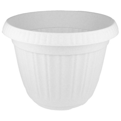 Горшок для цветов 'Basil' d420мм 24.6л с поддоном (мраморный) IDI LAND 221601933/0110-2