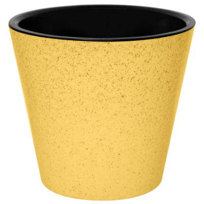 Горшок для цветов 'Pepper' d230мм 5л с дренажной вставкой (желтый) IDI LAND 221606603/01-1