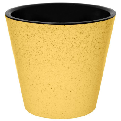 Горшок для цветов 'Pepper' d230мм 5л с дренажной вставкой (желтый) IDI LAND 221606603/01