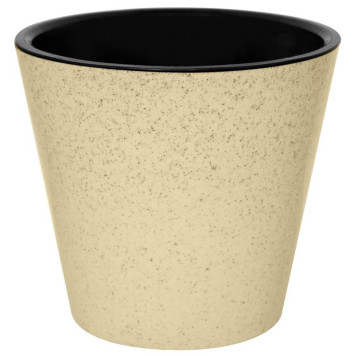 Горшок для цветов 'Pepper' d230мм 5л с дренажной вставкой (светло-бежевый) IDI LAND 221606625/01