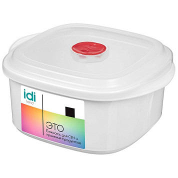 Емкость для СВЧ 'Bergamo' 2.5л с клапаном (белый) IDI LAND 222124729/01