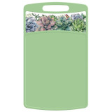 Доска разделочная 'Bergamo' прямоугольная 260x155x3.5мм с декором (зеленый) IDI LAND 222132418/08