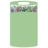 Доска разделочная 'Bergamo' прямоугольная 335x220x4мм с декором (зеленый) IDI LAND 222132518/08