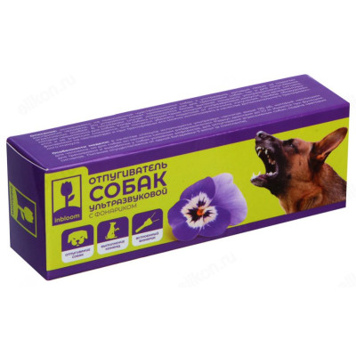 Отпугиватель собак+фонарь INBLOOM ультразвуковой 156-008-6