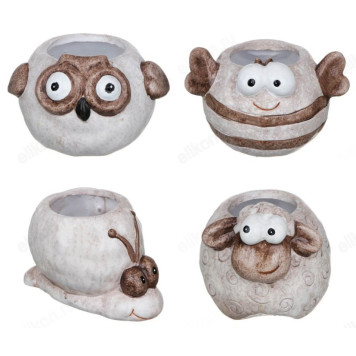 Кашпо для цветов INBLOOM керамика 164-013