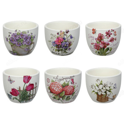Кашпо для цветов INBLOOM Цветы 164-357 микс