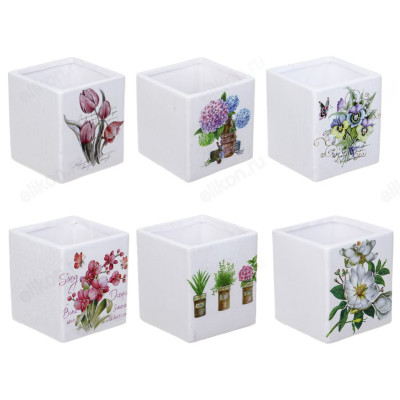 Кашпо для цветов INBLOOM Цветы керамика 164-358