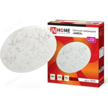 Светильник светодиодный DECO 24Вт 230В 6500К 1560лм 300х55мм БАМБУК IN HOME