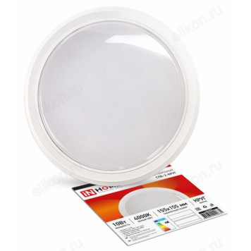 Светильник светодиодный СПБ-2-КРУГ 10Вт 230В 4000К 800лм 155мм белый IN HOME