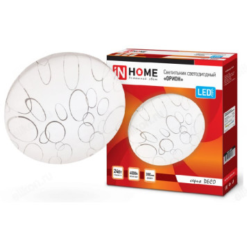 Светильник светодиодный DECO 24Вт 230В 4000К 1560лм ОРИОН IN HOME