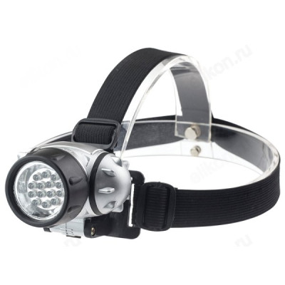 Фонарь налобный HL 05M 14LED 3ААА 4 режима МЕТАЛЛИК IN HOME