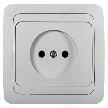 Розетка одинарная CLASSICO белая 2022 IN HOME