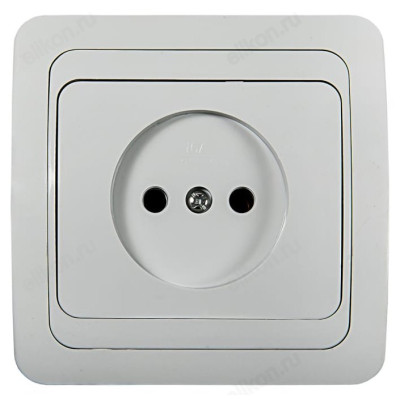 Розетка одинарная CLASSICO белая 2022 IN HOME