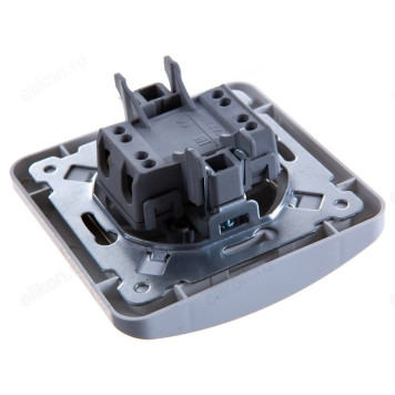 Выключатель двухклавишный IN HOME 2023 CLASSICO белый-1