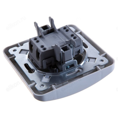 Выключатель двухклавишный IN HOME 2023 CLASSICO белый-1