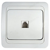 Розетка телефонная CLASSICO 2034 IN HOME, белая Розетка телефонная CLASSICO 2034 IN HOME, белая
