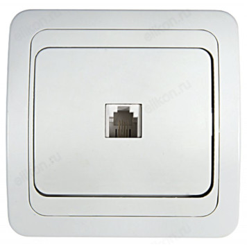 Розетка телефонная CLASSICO 2034 IN HOME, белая