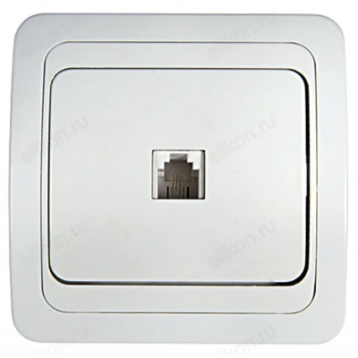 Розетка телефонная CLASSICO 2034 IN HOME, белая