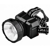 Фонарь налобный HLA 08B LED 150Lm 9ч 2 режима, аккумуляторный з/у 230В ЧЕРНЫЙ IN HOME