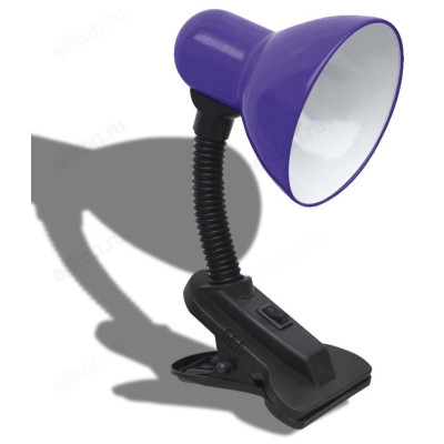 Светильник настол. СНП 21Ф-E27 230В прищепка IN HOME фиолет.
