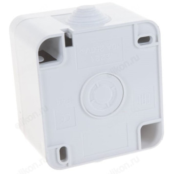 Выключатель одноклавишный IN HOME 3100 AQUA полугерметичный, белый-1