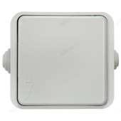 Розетка одинарная AQUA 3110 IN HOME с крышкой, белая, полугерметичная Розетка одинарная AQUA 3110 IN HOME с крышкой, белая, полугерметичная