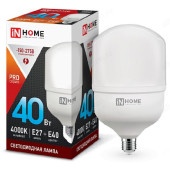 Лампа светодиодная LED E27+E40 40W 230V 4000K 3600Лм IN HOME