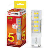 Лампа светодиодная LED G9 JCD VC 5W 230V 3К IN HOME Лампа светодиодная LED G9 JCD VC 5W 230V 3К IN HOME