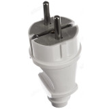 Вилка прямая с/з 16А 4140 IN HOME. белая