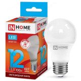 Лампа светодиодная LED E27 A60 12W 4K IN HOME