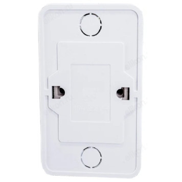 Розетка двойная с заземлением BOLLETO белая накладная 7128 IN HOME-1