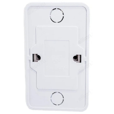 Розетка двойная с заземлением BOLLETO белая накладная 7128 IN HOME-1