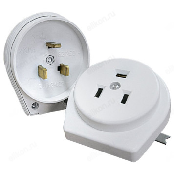 Разъем печной РШ/ВШ 32А 250В пластиковый встраиваемый белый 9133 IN HOME