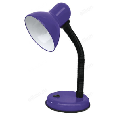 Светильник настольный СНО-02Ф на основании 60Вт E27 ФИОЛЕТОВЫЙ (мягкая упаковка) IN HOME