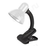 Светильник настольный СНП-01Б на прищепке 40Вт E27 БЕЛЫЙ IN HOME