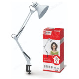 Светильник настольный СНС-13Б на струбцине 60Вт E27 БЕЛЫЙ (коробка) IN HOME