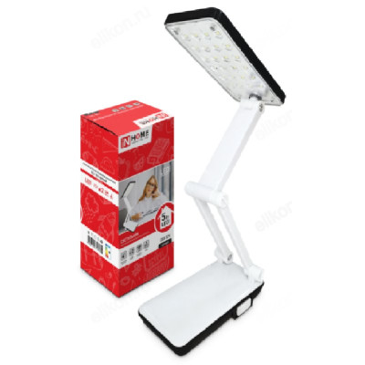 Светильник настольный светодиодный ССО 12Ч 6Вт 6500К 360лм 2 уровня яркости 230В ЧЕРНЫЙ IN HOME