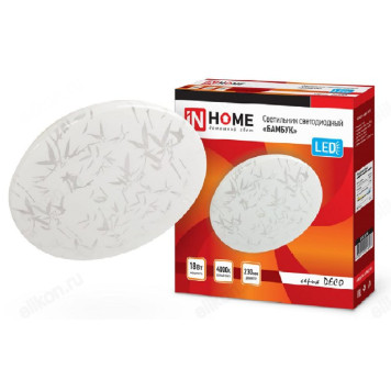 Светильник светодиодный DECO 18Вт 230В 4000К 1170лм 230х55мм БАМБУК IN HOME